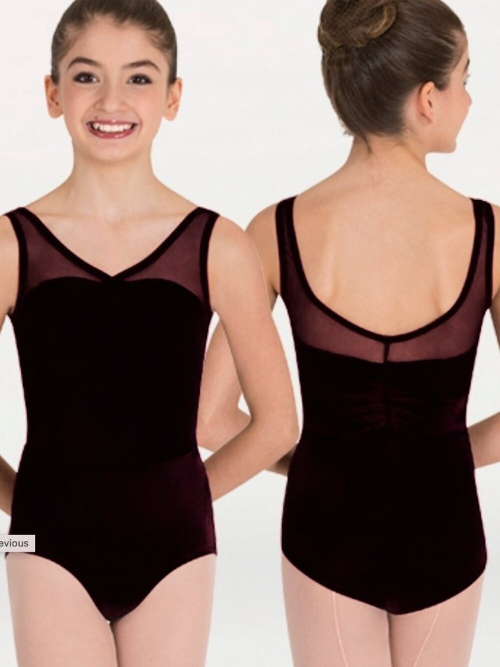Body Wrappers Premier Collection Black Mesh Leo Girls Sz 12-14 EXCELLENT CONDITI